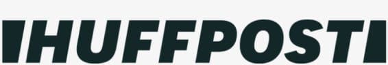 Text "HUFFPOST" in bold, dark green letters on a light gray background.