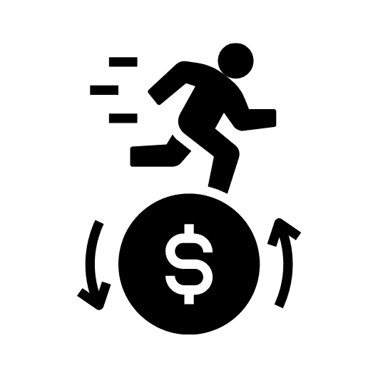 Financial motivation icon